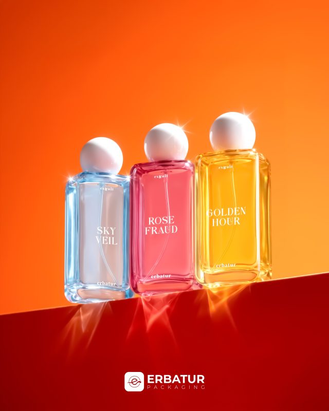 Marka kimliğinizi zirveye taşıyacak premium bir tasarım: Atlas 100ml şişe ve Roamy kapak u...